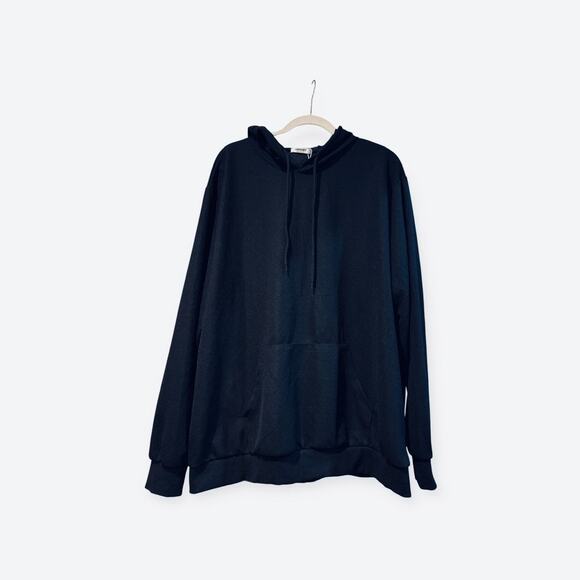 NWT COOFANDY Men's Black Waffle Knit Hoodie Pullover Sweater XXL - Picture 2 of 13